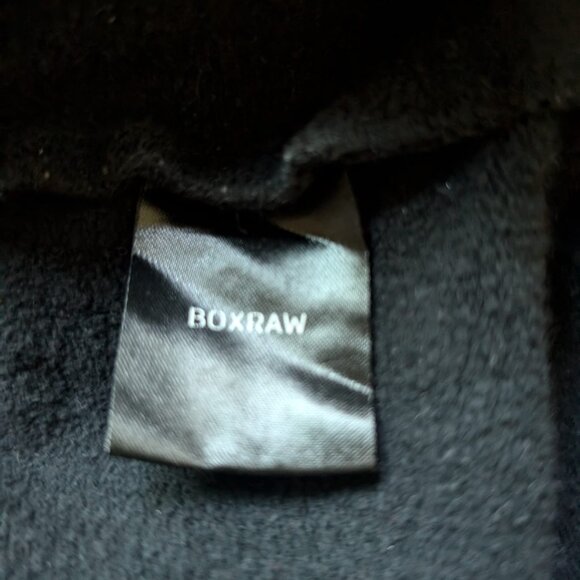 BOXRAW Lineal Oversized Hoodie • Size M • Black stretch fleece - Picture 8 of 10